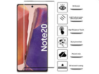 100% Fullscreen Curved Screen Protector Handy Display Schutz Glas für komplette Abdeckung des Samsung Galaxy Note20 Display in schwarz von Screenguard