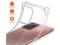 Hoch transparenter TPU Gummi Schutz Handy Hülle Clear Case klar mit verstärkten Schutzecken Bumper für das Samsung Galaxy Note20 Ultra Display und Gehäuse in transparent von Screenguard