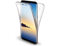 Vollständige 360 Grad Rundum Gummi TPU Hülle zum beidseitigen Schutz des Samsung Galaxy Note8 Display und Gehäuse in transparent von Screenguard