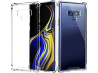 Hoch transparenter TPU Gummi Schutz Handy Hülle Clear Case klar mit verstärkten Schutzecken Bumper für das Samsung Galaxy Note9 Display und Gehäuse in transparent von Screenguard