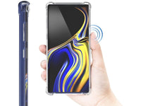 Hoch transparenter TPU Gummi Schutz Handy Hülle Clear Case klar mit verstärkten Schutzecken Bumper für das Samsung Galaxy Note9 Display und Gehäuse in transparent von Screenguard