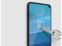 100% Fullscreen Curved Screen Protector Handy Display Schutz Glas für komplette Abdeckung des Samsung Galaxy S10+ Display in schwarz von Screenguard