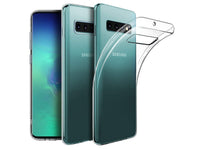 Gummi Hülle für Samsung Galaxy S10+ aus flexiblem Soft TPU, kristallklar und transparent von Screenguard