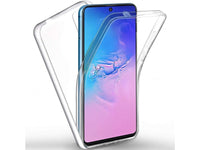 Vollständige 360 Grad Rundum Gummi TPU Hülle zum beidseitigen Schutz des Samsung Galaxy S10 Lite Display und Gehäuse in transparent von Screenguard