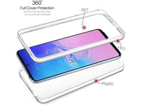 Vollständige 360 Grad Rundum Gummi TPU Hülle zum beidseitigen Schutz des Samsung Galaxy S10 Lite Display und Gehäuse in transparent von Screenguard