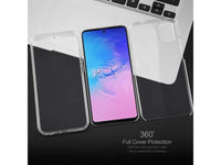 Vollständige 360 Grad Rundum Gummi TPU Hülle zum beidseitigen Schutz des Samsung Galaxy S10 Lite Display und Gehäuse in transparent von Screenguard