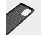 Flexible Handy Schutzhülle mit gebürster Carbon Textur auf der Rückseite für zum Schutz des Samsung Galaxy S10 Lite  Display und Gehäuse Case in schwarz von Screenguard