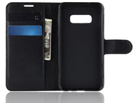 Lederhülle Karten Wallet Ledertasche Etui für Samsung Galaxy S10e in schwarz von Screenguard