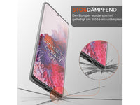 Vollständige 360 Grad Rundum Gummi TPU Hülle zum beidseitigen Schutz des Samsung Galaxy S20 Display und Gehäuse in transparent von Screenguard