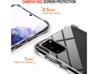 Hoch transparenter TPU Gummi Schutz Handy Hülle Clear Case klar mit verstärkten Schutzecken Bumper für das Samsung Galaxy S20 Display und Gehäuse in transparent von Screenguard