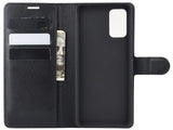 Lederhülle Karten Wallet Ledertasche Etui für Samsung Galaxy S20 FE in schwarz von Screenguard