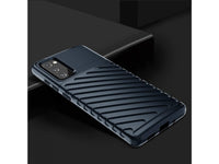 Moderne Design Hülle Cover für das Samsung Galaxy S20 FE mit Stripes zum Schutz von Kratzern, Dellen, Display aus TPU Gummi in blau von Screenguard