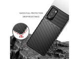 Moderne Design Hülle Cover für das Samsung Galaxy S20 FE mit Stripes zum Schutz von Kratzern, Dellen, Display aus TPU Gummi in schwarz von Screenguard