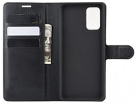 Lederhülle Karten Wallet Ledertasche Etui für Samsung Galaxy S20 in schwarz von Screenguard