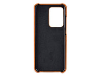 CardCaddy Leder Backcase mit Kartenfächern für Samsung Galaxy S20 Ultra in braun von Screenguard