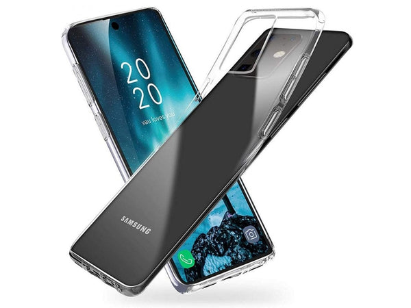 Gummi Hülle für Samsung Galaxy S20 Ultra aus flexiblem Soft TPU, kristallklar und transparent von Screenguard