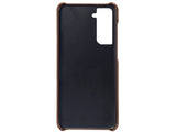 CardCaddy Leder Backcase mit Kartenfächern für Samsung Galaxy S21 in schwarz von Screenguard