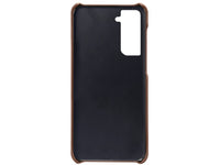 CardCaddy Leder Backcase mit Kartenfächern für Samsung Galaxy S21+ in schwarz von Screenguard