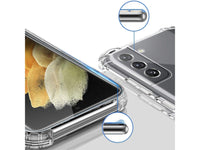 Hoch transparenter TPU Gummi Schutz Handy Hülle Clear Case klar mit verstärkten Schutzecken Bumper für das Samsung Galaxy S21 Display und Gehäuse in transparent von Screenguard