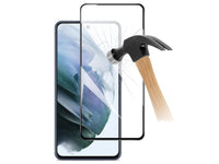 100% Fullscreen Curved Screen Protector Handy Display Schutz Glas für komplette Abdeckung des Samsung Galaxy S21 FE Display in schwarz von Screenguard