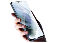 100% Fullscreen Curved Screen Protector Handy Display Schutz Glas für komplette Abdeckung des Samsung Galaxy S21 FE Display in schwarz von Screenguard