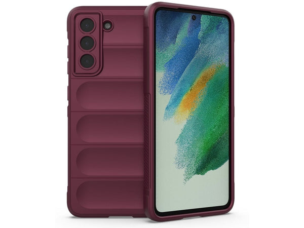 Screenguard CloudCase Handyhülle für Samsung Galaxy S21 FE gegen Sturzschäden, Dellen, Kratzern. Mit Kameraschutz, erhöhtem Rahmen und Airbag Cushions für vollumfänglichen Schutz.