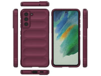 Screenguard CloudCase Handyhülle für Samsung Galaxy S21 FE gegen Sturzschäden, Dellen, Kratzern. Mit Kameraschutz, erhöhtem Rahmen und Airbag Cushions für vollumfänglichen Schutz.