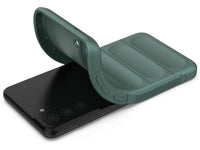 Screenguard CloudCase Handyhülle für Samsung Galaxy S21 FE gegen Sturzschäden, Dellen, Kratzern. Mit Kameraschutz, erhöhtem Rahmen und Airbag Cushions für vollumfänglichen Schutz.