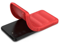 Screenguard CloudCase Handyhülle für Samsung Galaxy S21 FE gegen Sturzschäden, Dellen, Kratzern. Mit Kameraschutz, erhöhtem Rahmen und Airbag Cushions für vollumfänglichen Schutz.
