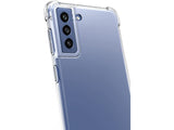 Hoch transparenter TPU Gummi Schutz Handy Hülle Clear Case klar mit verstärkten Schutzecken Bumper für das Samsung Galaxy S21 FE Display und Gehäuse in transparent von Screenguard