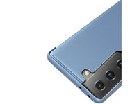 Clear View Flip Case für Samsung Galaxy S21+ in blau von Screenguard
