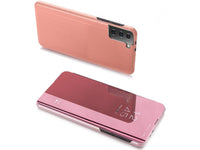 Clear View Flip Case für Samsung Galaxy S21+ in rosa von Screenguard