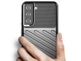 Moderne Design Hülle Cover für das Samsung Galaxy S21+ mit Stripes zum Schutz von Kratzern, Dellen, Display aus TPU Gummi in schwarz von Screenguard