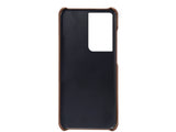 CardCaddy Leder Backcase mit Kartenfächern für Samsung Galaxy S21 Ultra in schwarz von Screenguard