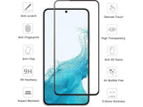 100% Fullscreen Curved Screen Protector Handy Display Schutz Glas für komplette Abdeckung des Samsung Galaxy S22+ Display in schwarz von Screenguard