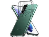 Hoch transparenter TPU Gummi Schutz Handy Hülle Clear Case klar mit verstärkten Schutzecken Bumper für das Samsung Galaxy S22 Display und Gehäuse in transparent von Screenguard