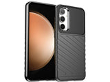 Moderne Design Hülle Cover für das Samsung Galaxy S23 FE mit Stripes zum Schutz von Kratzern, Dellen, Display aus TPU Gummi in schwarz von Screenguard