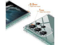 Hoch transparenter TPU Gummi Schutz Handy Hülle Clear Case klar mit verstärkten Schutzecken Bumper für das Samsung Galaxy S23 Ultra Display und Gehäuse in transparent von Screenguard