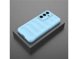 Screenguard CloudCase Handyhülle für Samsung Galaxy S24 FE gegen Sturzschäden, Dellen, Kratzern. Mit Kameraschutz, erhöhtem Rahmen und Airbag Cushions für vollumfänglichen Schutz.