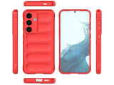 Screenguard CloudCase Handyhülle für Samsung Galaxy S24 FE gegen Sturzschäden, Dellen, Kratzern. Mit Kameraschutz, erhöhtem Rahmen und Airbag Cushions für vollumfänglichen Schutz.