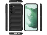 Screenguard CloudCase Handyhülle für Samsung Galaxy S24 FE gegen Sturzschäden, Dellen, Kratzern. Mit Kameraschutz, erhöhtem Rahmen und Airbag Cushions für vollumfänglichen Schutz.