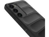 Screenguard CloudCase Handyhülle für Samsung Galaxy S24 FE gegen Sturzschäden, Dellen, Kratzern. Mit Kameraschutz, erhöhtem Rahmen und Airbag Cushions für vollumfänglichen Schutz.