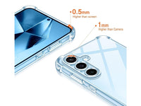 Hoch transparenter TPU Gummi Schutz Handy Hülle Clear Case klar mit verstärkten Schutzecken Bumper für das Samsung Galaxy S24 FE Display und Gehäuse in transparent von Screenguard