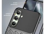 Moderne Design Hülle Cover für das Samsung Galaxy S24 FE mit Stripes zum Schutz von Kratzern, Dellen, Display aus TPU Gummi in schwarz von Screenguard