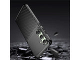 Moderne Design Hülle Cover für das Samsung Galaxy S24 FE mit Stripes zum Schutz von Kratzern, Dellen, Display aus TPU Gummi in schwarz von Screenguard