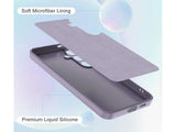 Liquid Silikon Case für Samsung Galaxy S24 in purple von Screenguard