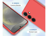 Liquid Silikon Case für Samsung Galaxy S24 in rot von Screenguard