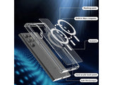 Das Magnetic MagSafe Clear Case von Screenguard schützt Ihr Samsung Galaxy S24 Ultra effektiv vor Schäden bei Sturz oder Stoss. Erhöhter Rahmen rund um das Display und Kamera gegen Kratzer und Dellen. Transparenter Schutz mit Magnetring. Zum Wireless Aufladen mit MagSafe kompatiblen Zubehör.