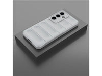 Screenguard CloudCase Handyhülle für Samsung Galaxy S25+ gegen Sturzschäden, Dellen, Kratzern. Mit Kameraschutz, erhöhtem Rahmen und Airbag Cushions für vollumfänglichen Schutz.