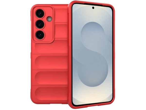 Screenguard CloudCase Handyhülle für Samsung Galaxy S25 gegen Sturzschäden, Dellen, Kratzern. Mit Kameraschutz, erhöhtem Rahmen und Airbag Cushions für vollumfänglichen Schutz.